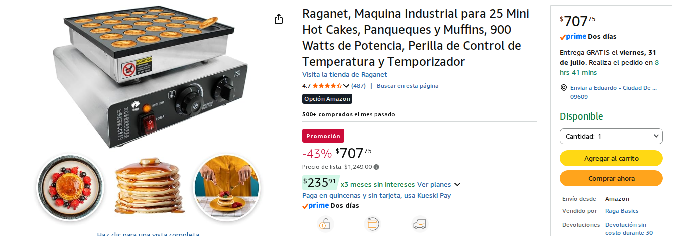 Máquina de Panqueques