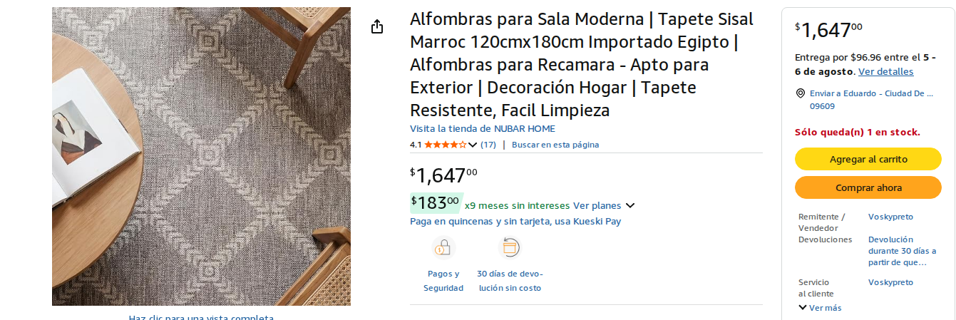 Alfombra Sisal Marroc