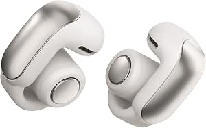 Bose Auriculares Ultra Abiertos con Audio inmersivo, Auriculares inalámbricos con Clip para Mayor Comodidad, OpenAudio para Conciencia, hasta 48 Horas de duración de la batería, Blanco